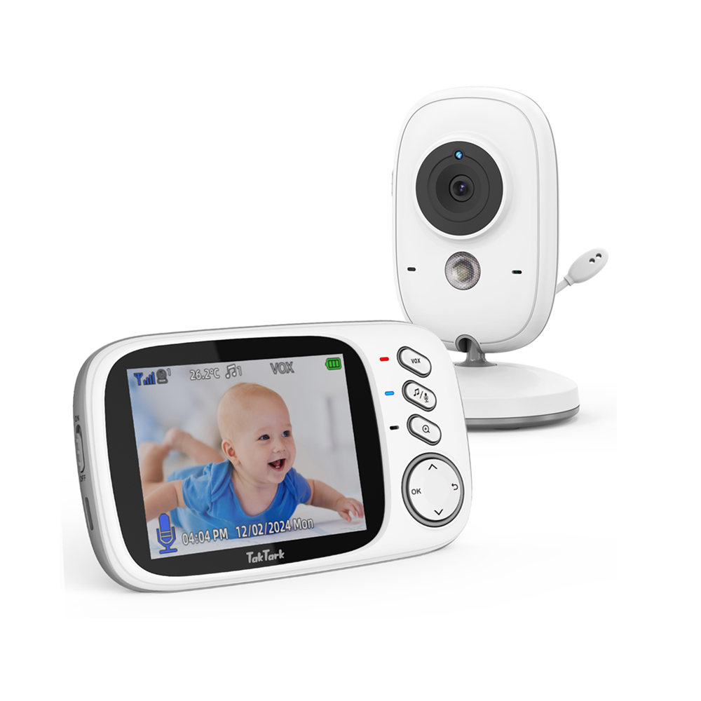 Baby Monitor Split Screen - TakTark 3.2 بوصة فيديو لاسلكي مراقبة