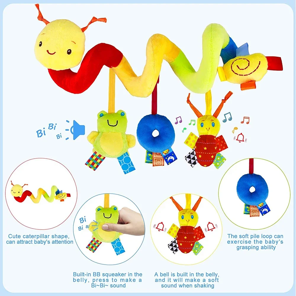 Baby Nursery Mobile - ألعاب عربة الأطفال الحلزونية لحديثي الولادة