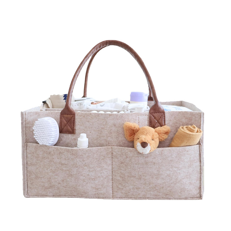 Baby Bag Nursery - سلة تخزين من اللباد لغرفة الأطفال،