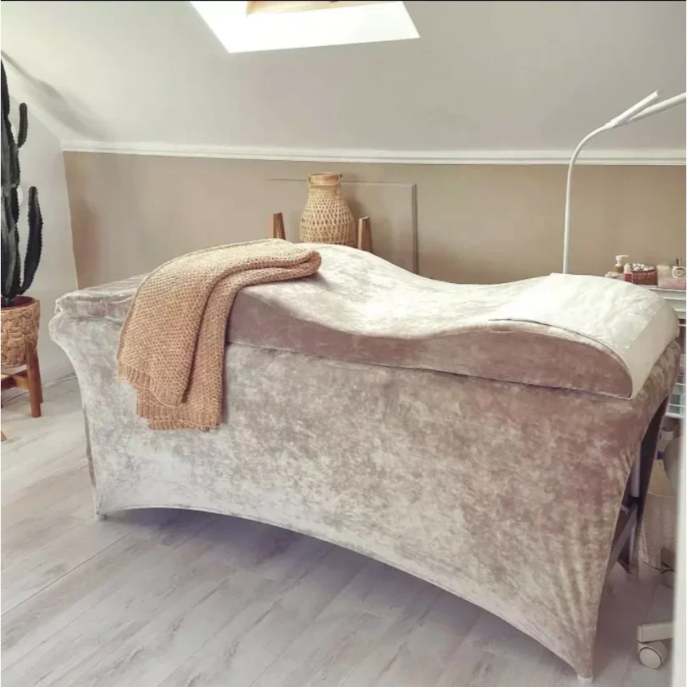 Changing Table Topper - سرير تمديد الرموش بتصميم منحني، فرشة