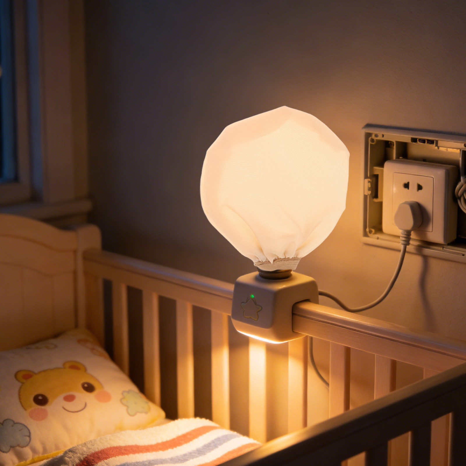 Baby Nursery Light Shade - غطاء مصباح للأطفال، ناعم، يوزع الضوء،