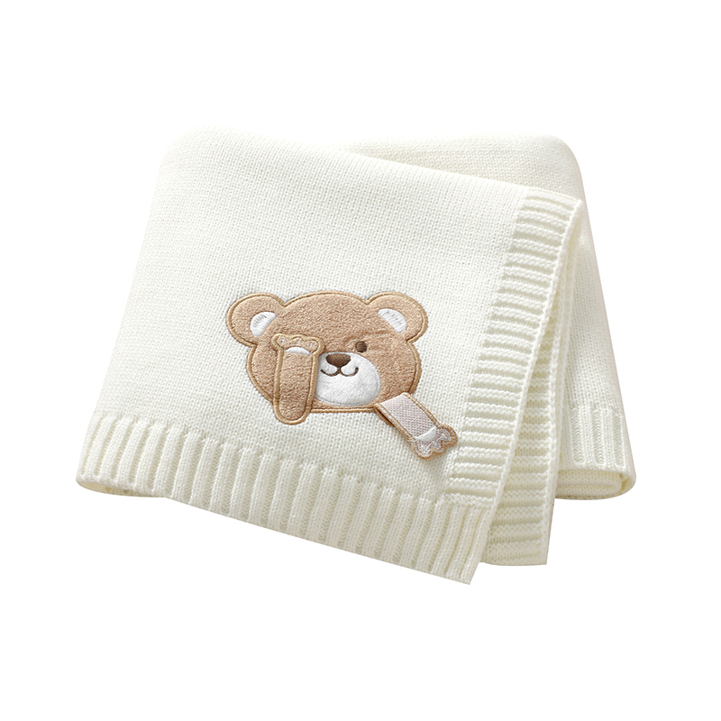 Baby Girl Nursery Quilt - الطفل البطانيات 90*70 سنتيمتر متماسكة الوليد