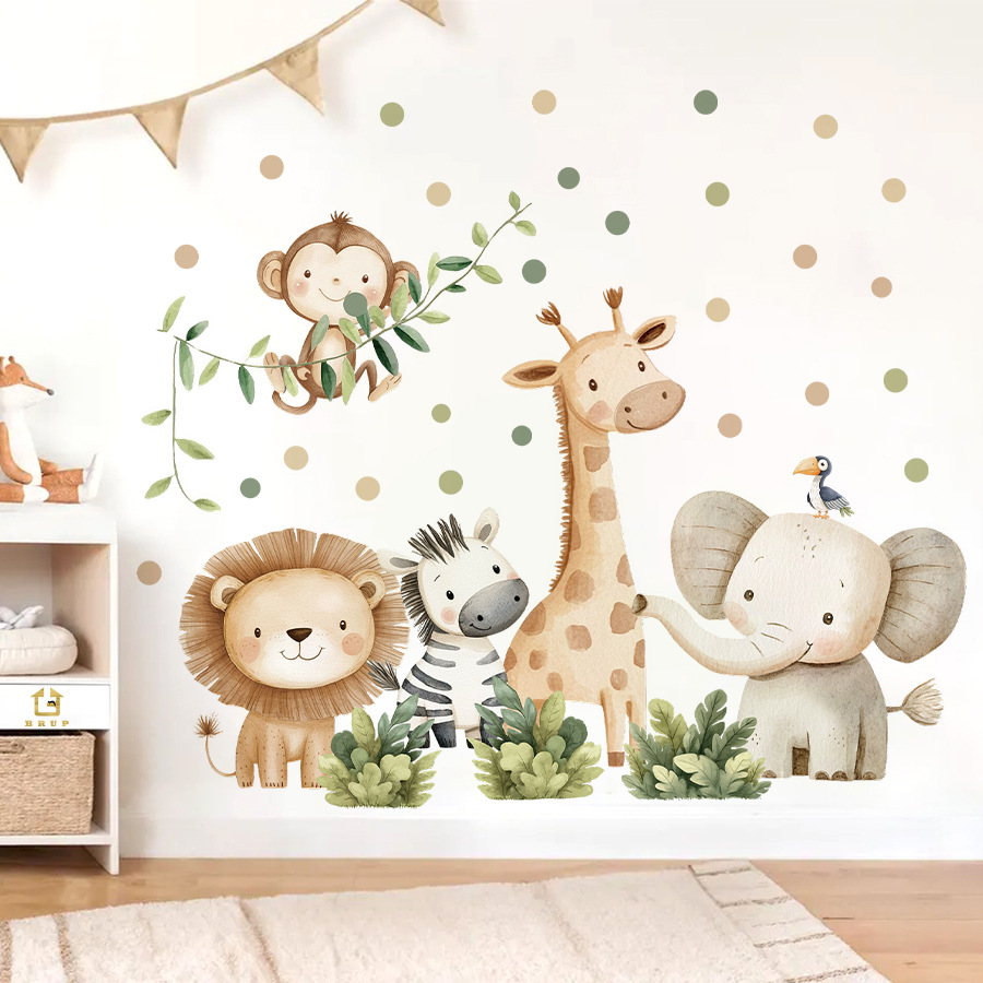 بوهو غابة الحيوانات ملصقات جدا - مراجعة Baby Nursery Girl Room وسعره