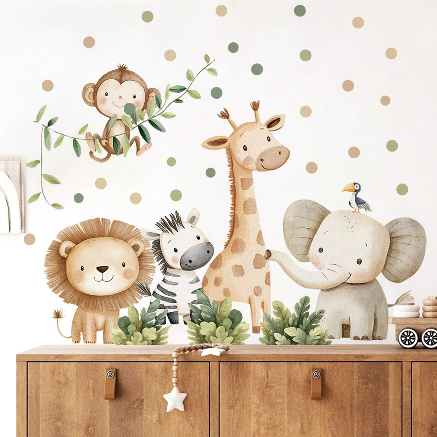 بوهو غابة الحيوانات ملصقات جدا - مراجعة Baby Nursery Girl Room وسعره