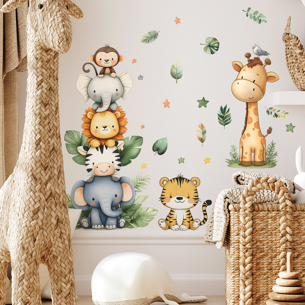 بوهو غابة الحيوانات ملصقات جدا - مراجعة Baby Nursery Girl Room وسعره