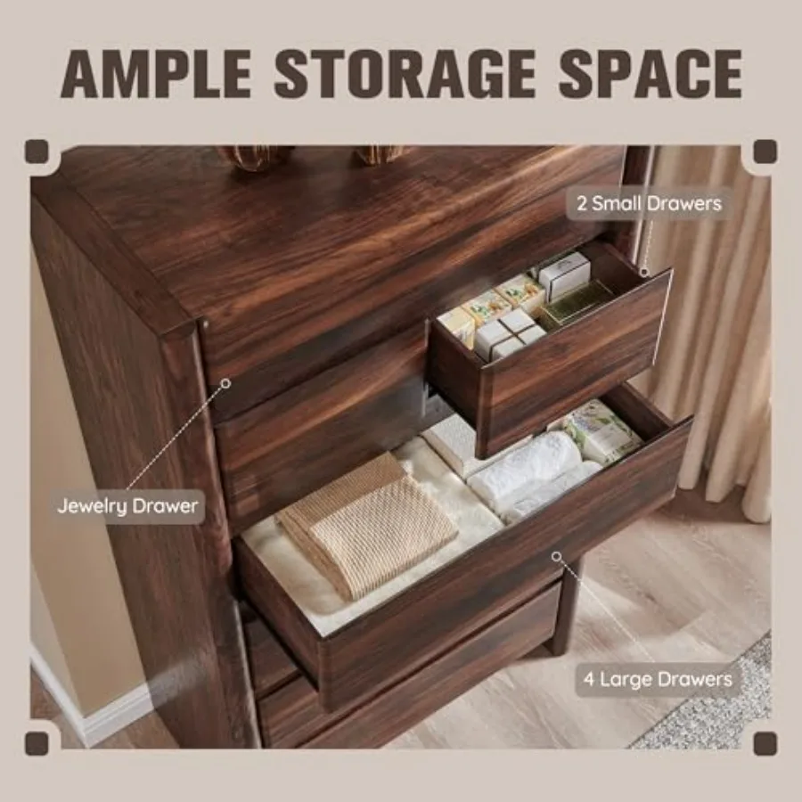 خزانة ملابس عصرية بـ 7 أدراج ل - مراجعة Drawer Dresser White وسعره