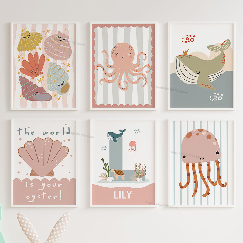 لوحات فنية جدارية مخصصة للأطفا - مراجعة Baby Nursery Name Wall Art وسعره