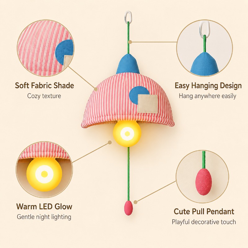 مصباح ليلي معلق قابل لإعادة ال - مراجعة Baby Nursery Light Shade وسعره