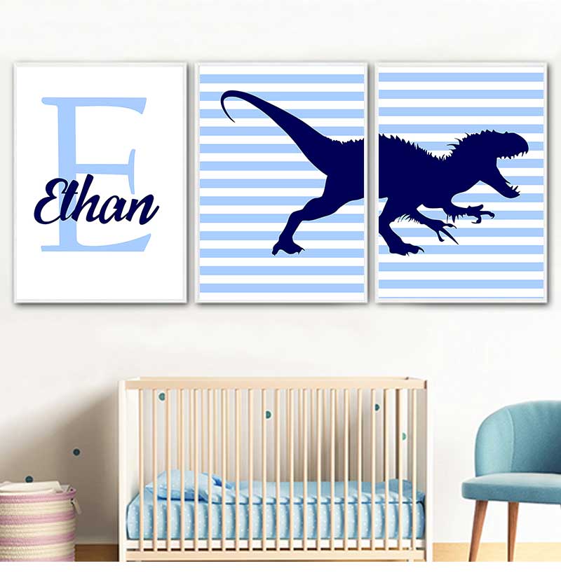 الفن قماش اللوحة الشمال الملصق - مراجعة Baby Nursery Name Wall Art وسعره