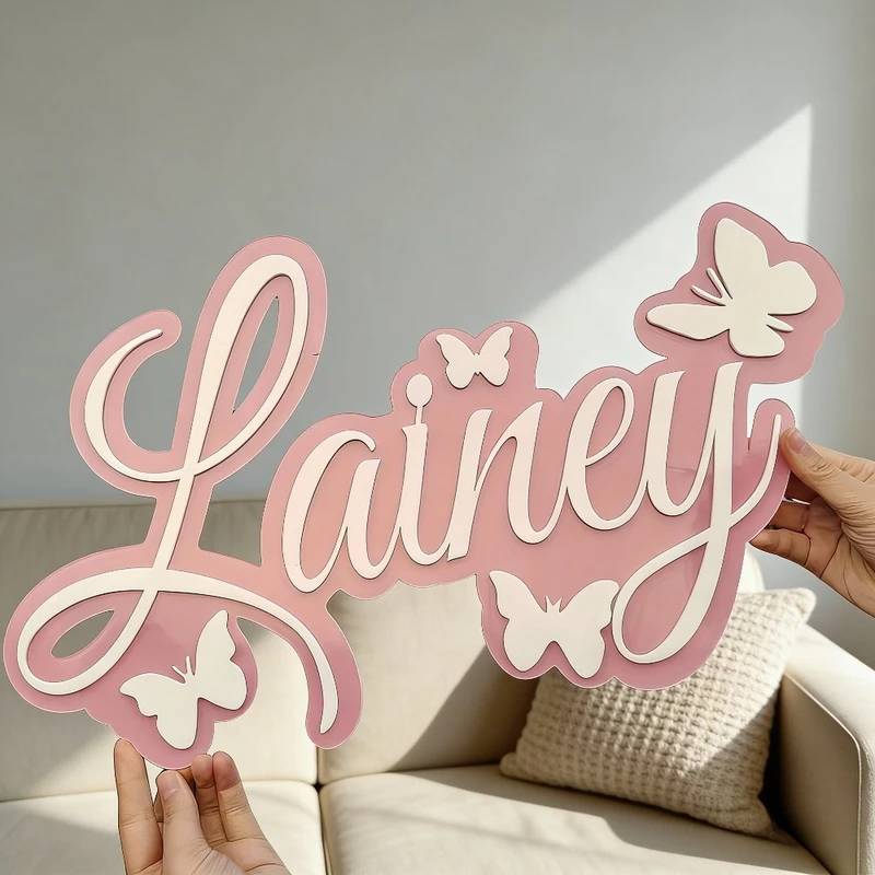 لوحة اسم الطفل المخصصة، تصميم  - مراجعة Baby Nursery Decorations وسعره