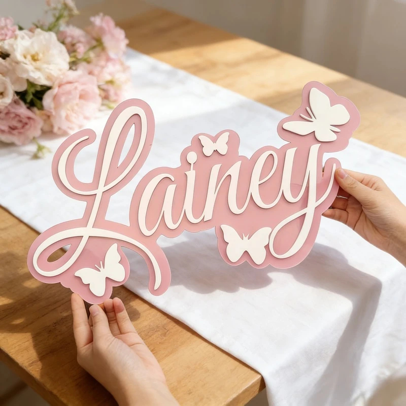 لوحة اسم الطفل المخصصة، تصميم  - مراجعة Baby Nursery Decorations وسعره