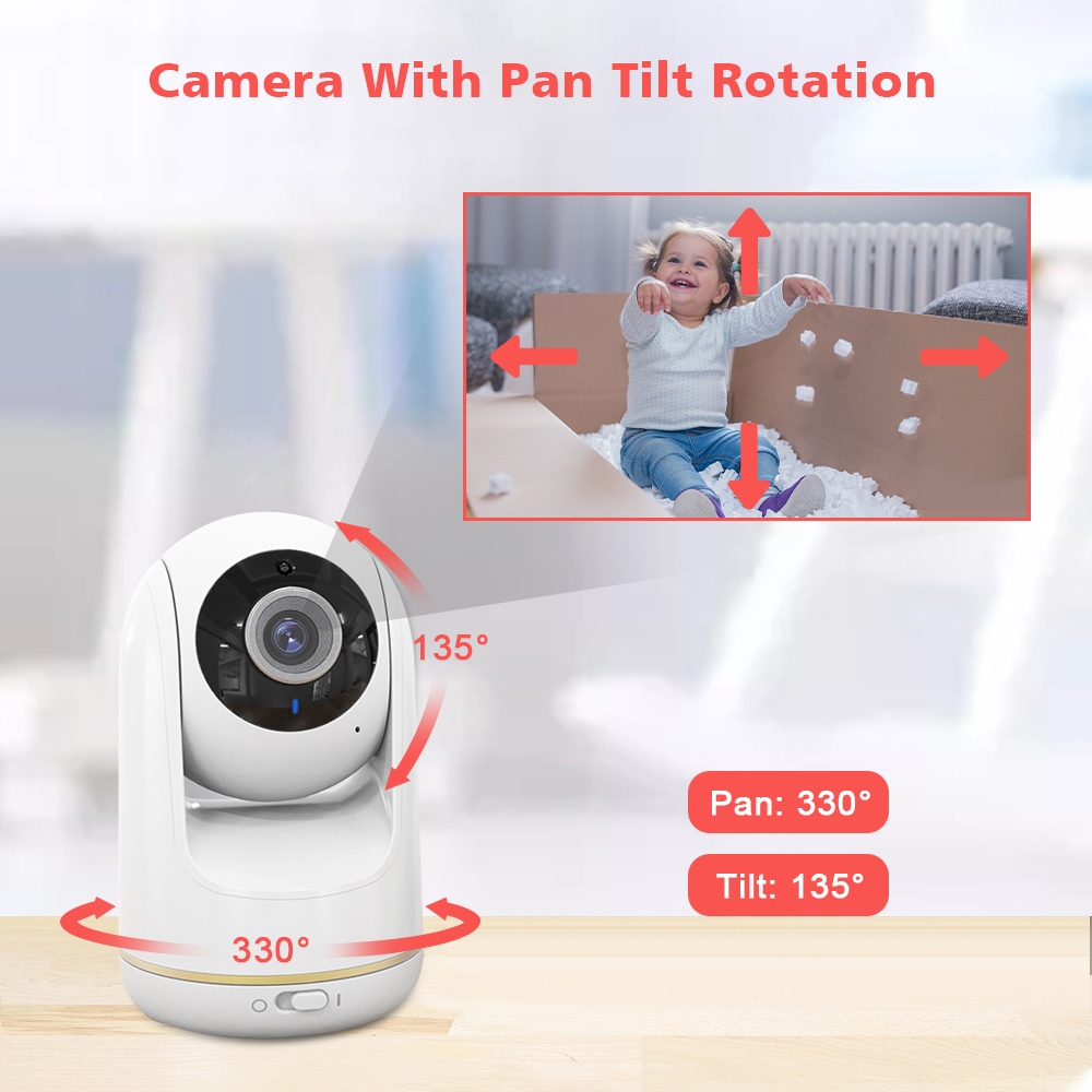 VB803 جهاز مراقبة الطفل 5 بوصة - مراجعة Baby Monitor Split Screen وسعره