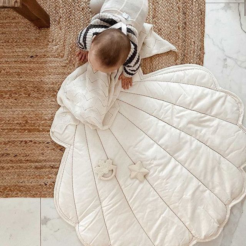 سجادة لعب للأطفال على شكل صدفة - مراجعة Baby Nursery Mat وسعره