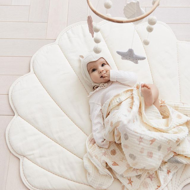 سجادة لعب للأطفال على شكل صدفة - مراجعة Baby Nursery Mat وسعره