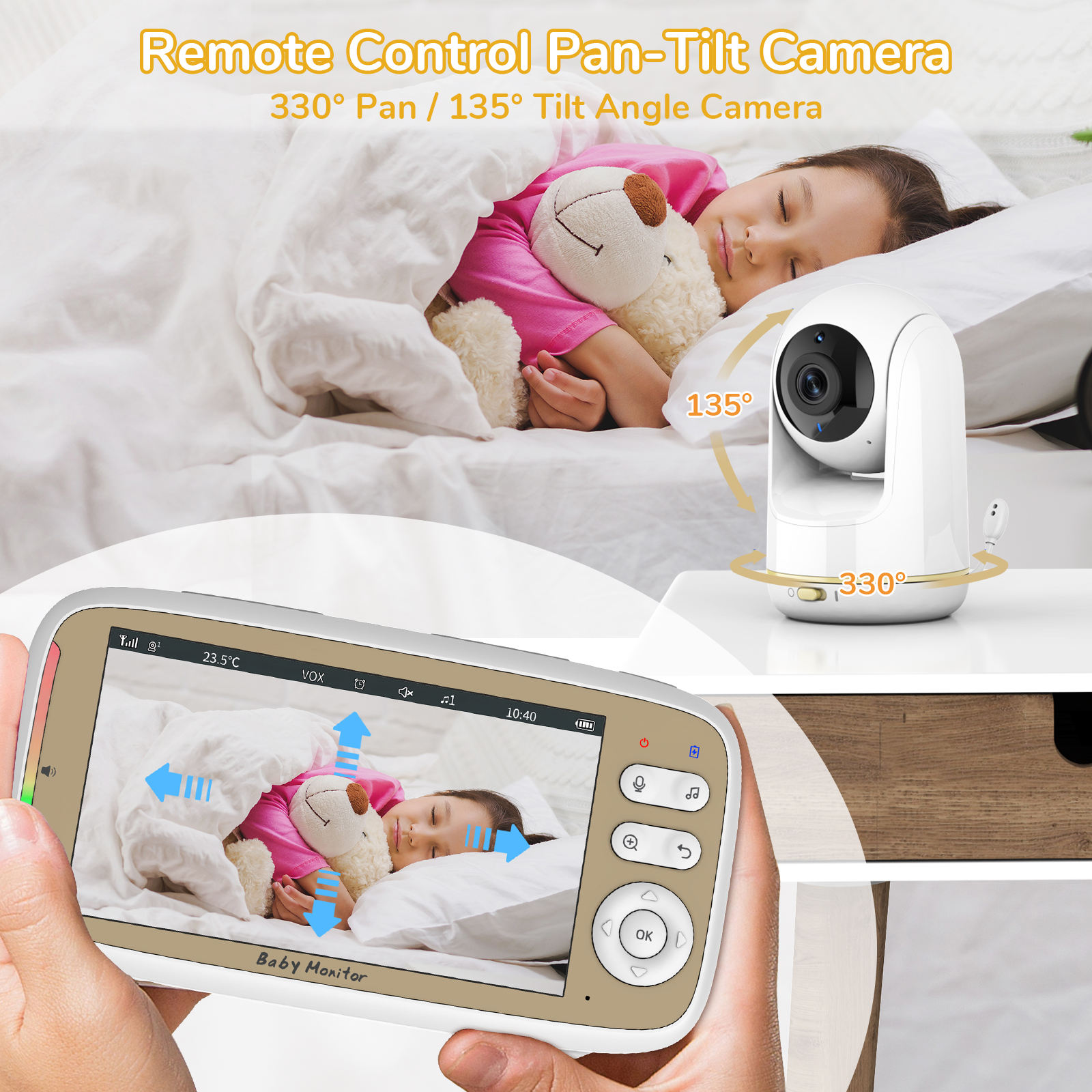 كاميرا مراقبة الأطفال VB803 PR - مراجعة Baby Monitor Split Screen وسعره
