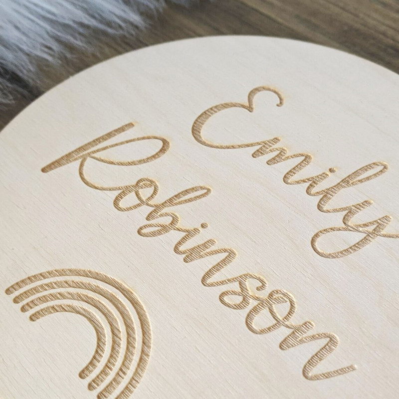 علامة اسم الحضانة الخشبية المح - مراجعة Baby Nursery Name Wall Art وسعره