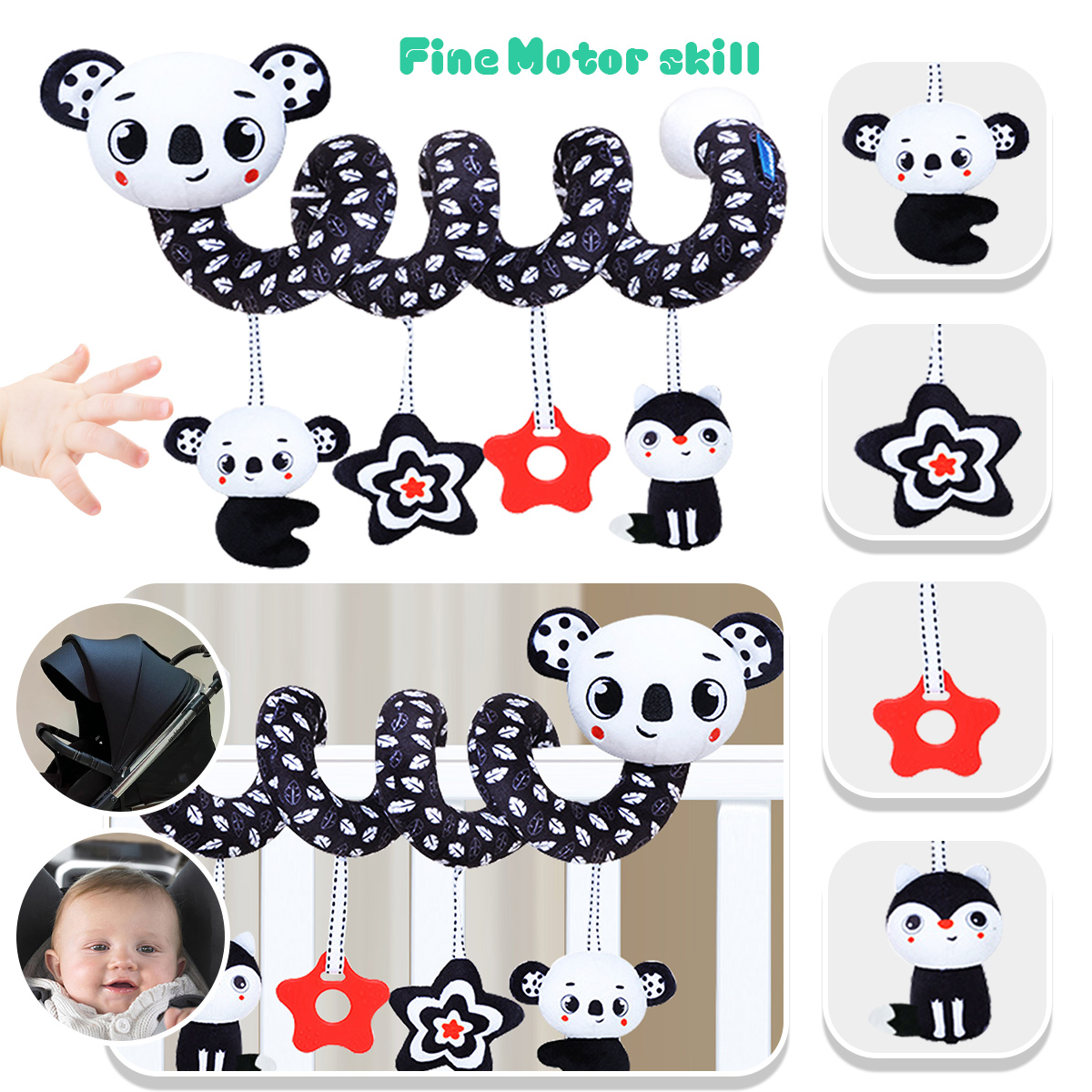 ألعاب قطيفة حلزونية، ألعاب مقع - مراجعة Baby Nursery Mobile وسعره