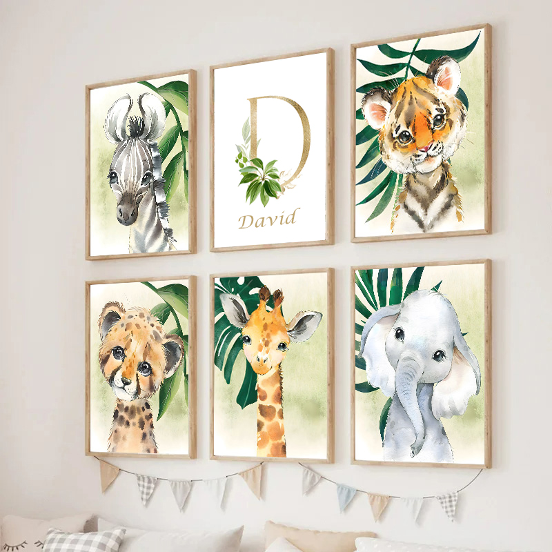 لوحة قماشية ديكورية لغرفة نوم  - مراجعة Baby Nursery Name Wall Art وسعره