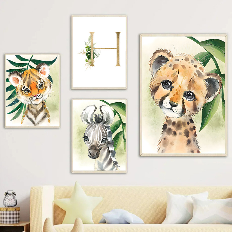 لوحة قماشية ديكورية لغرفة نوم  - مراجعة Baby Nursery Name Wall Art وسعره