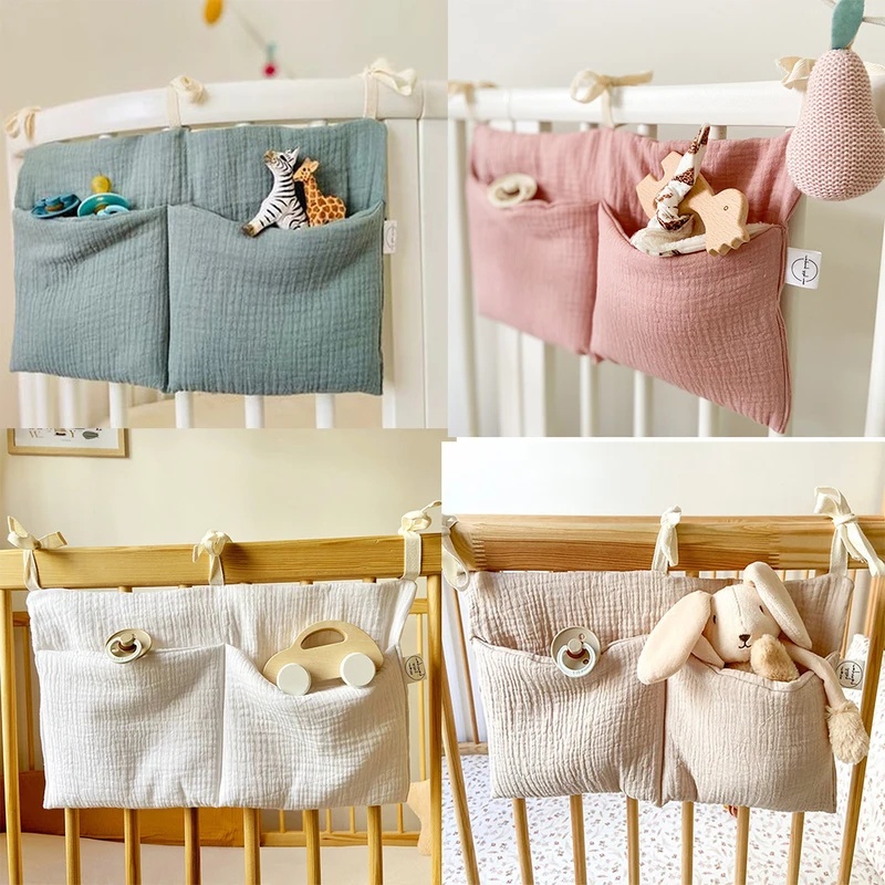 منظم سرير أطفال بجيبين، حقيبة  - مراجعة Baby Bag Nursery وسعره
