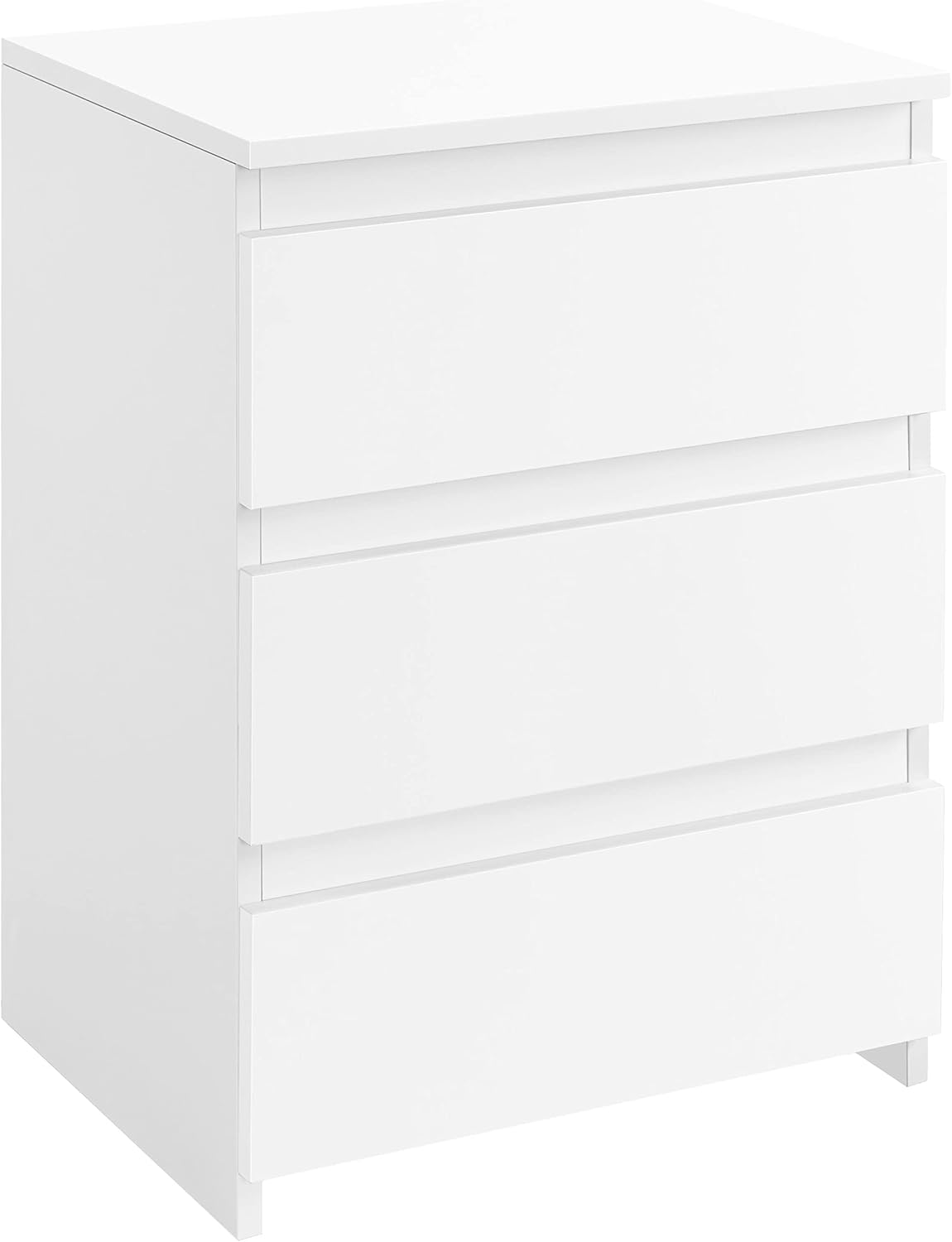 طاولة جانبية صغيرة بثلاثة أدرا - مراجعة Drawer Dresser White وسعره