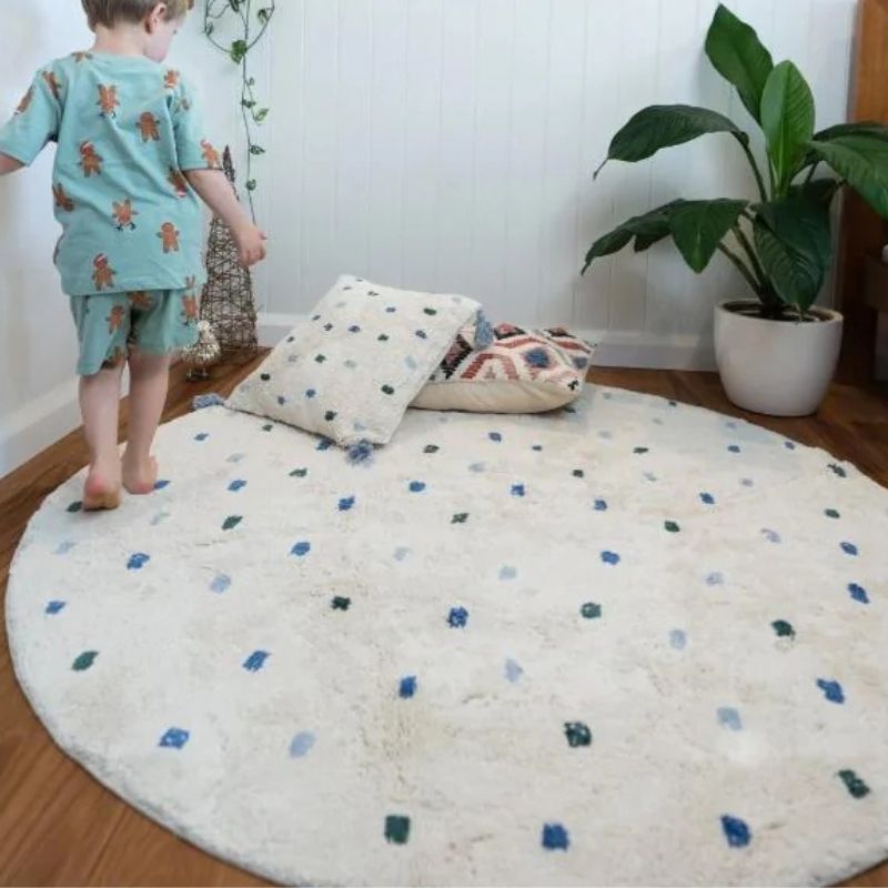 سجادة منفوش منقطة لغرفة المعيش - مراجعة Baby Nursery Mat وسعره