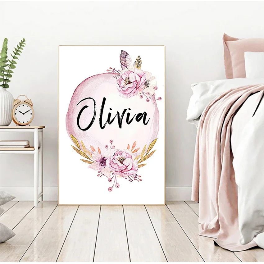 لوحات فنية جدارية لغرف الأطفال - مراجعة Baby Nursery Name Wall Art وسعره