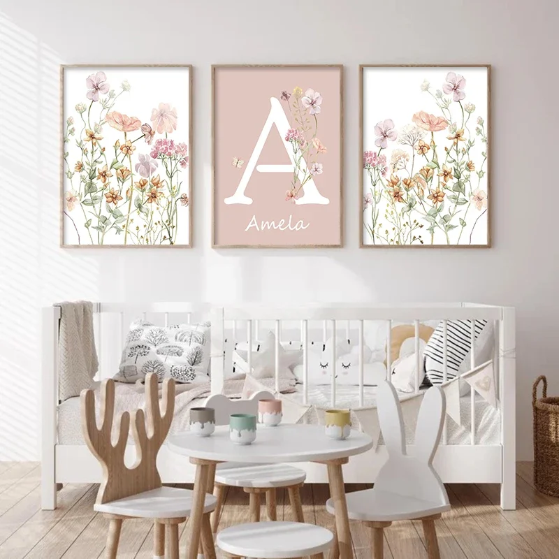 ملصقات مخصصة بأسماء الفتيات مع - مراجعة Baby Nursery Name Wall Art وسعره