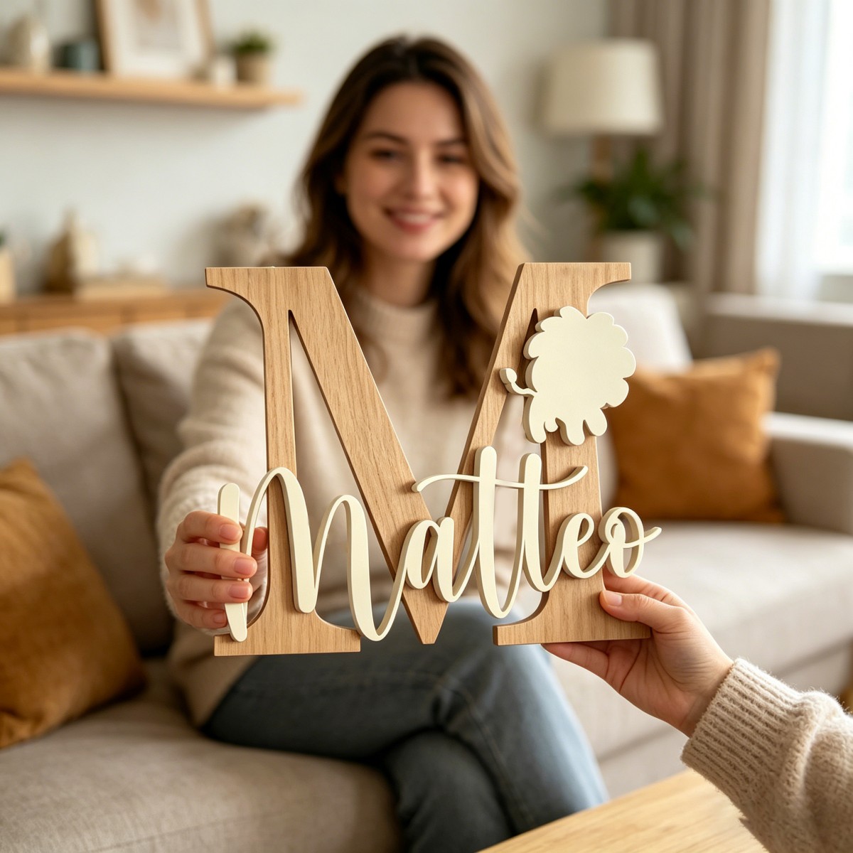 لوحة خشبية مخصصة باسم وحرف أول - مراجعة Baby Nursery Decorations وسعره