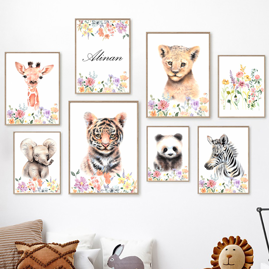 لوحات فنية جدارية مخصصة للأطفا - مراجعة Baby Nursery Name Wall Art وسعره