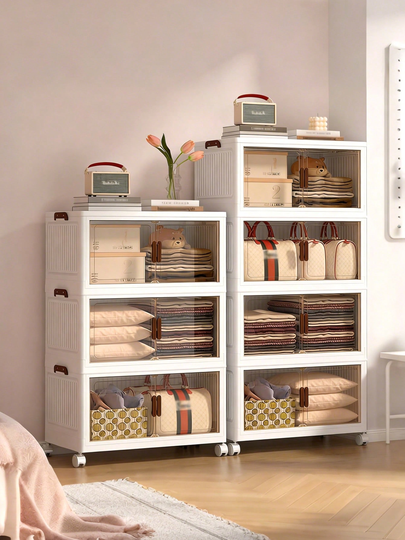 خزانة تخزين قابلة للطي بـ 5 طب - مراجعة Drawer Dresser White وسعره