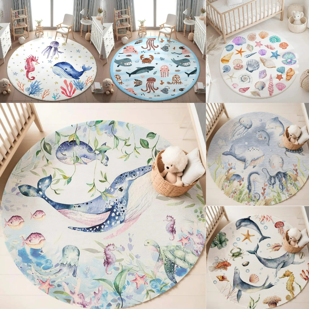 سجادة مستديرة بتصميم حيوانات ب - مراجعة Baby Nursery Mat وسعره